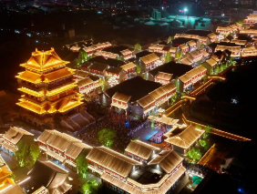 山東莒國(guó)古城文旅夜游燈光，百萬(wàn)余人共賞千年雅韻