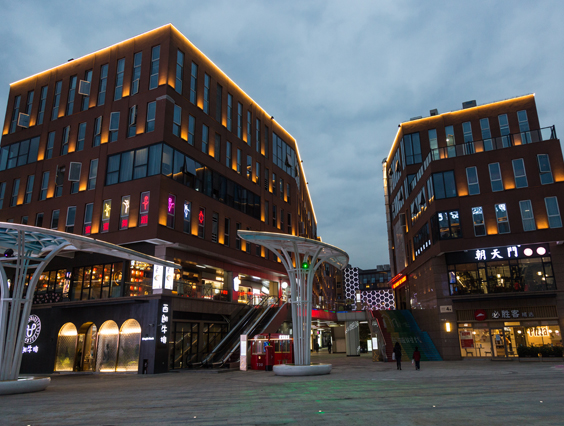 360度夜景照明！湖州東城時(shí)代商業(yè)中心